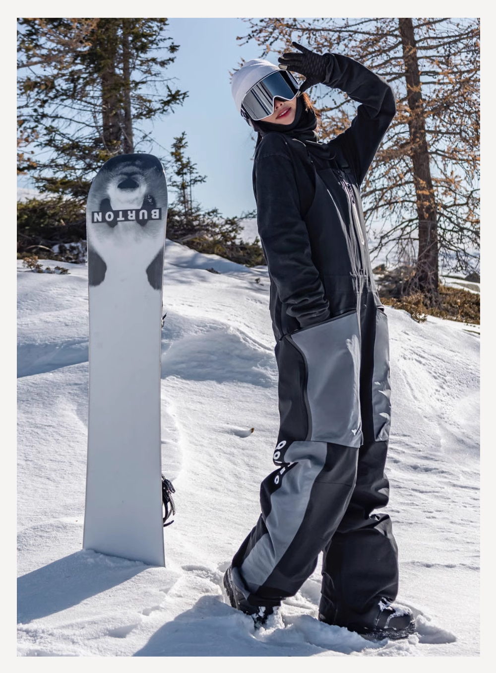 LA QOMOTEC Black Airplane Ski Suit | 23new, bibpants, classic, qomotec, snow coat, trending | RicosBoutique