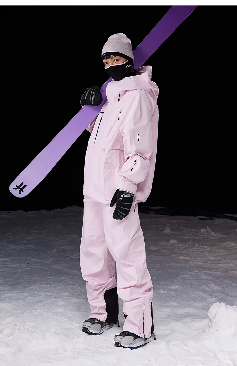 Ants Pro Peak Line Pink 3L Shell Jackets and Bibpants