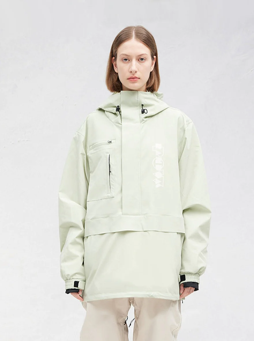 RandomPow PowDay Pullover Hooded Snow Jacket Matcha | randompow, snow coat | RicosBoutique