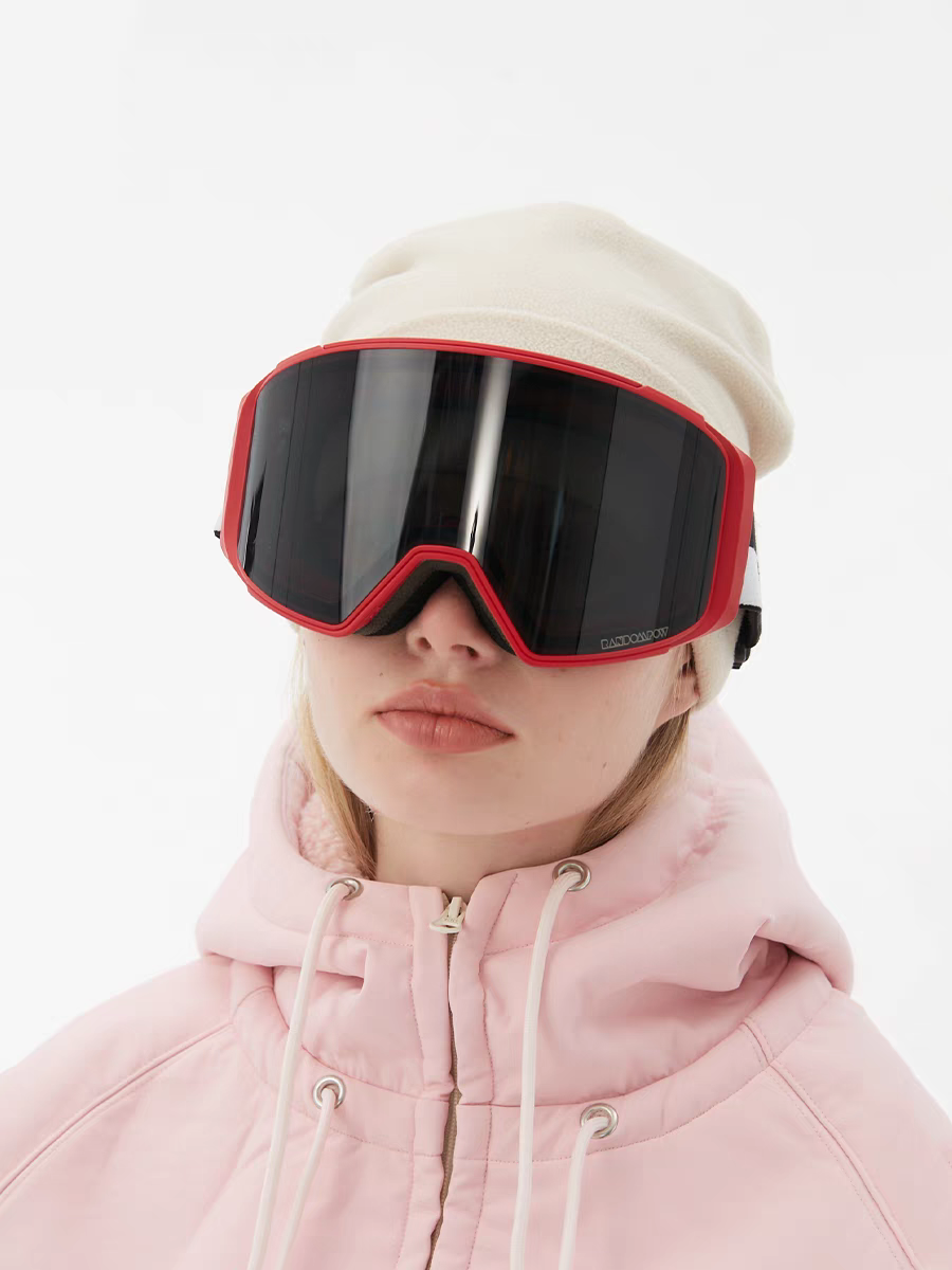 RandomPow Snow Magnetic Snow Goggles (Replacement Lens Included)