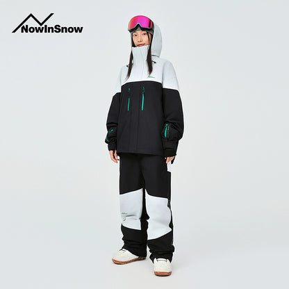 NIS 24/25 Classic Contrasting Color 3L Insulated Snowboarding Jacket and Pants