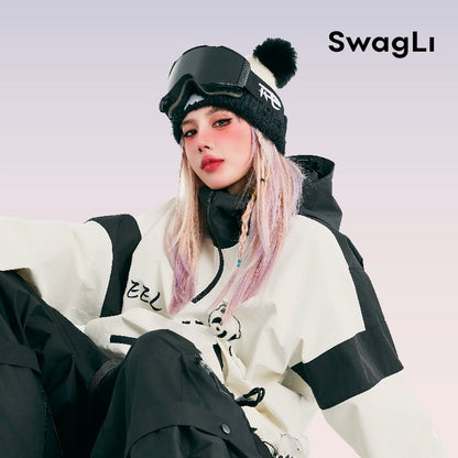 Swagli Panda Black & White Snowboard Pullover