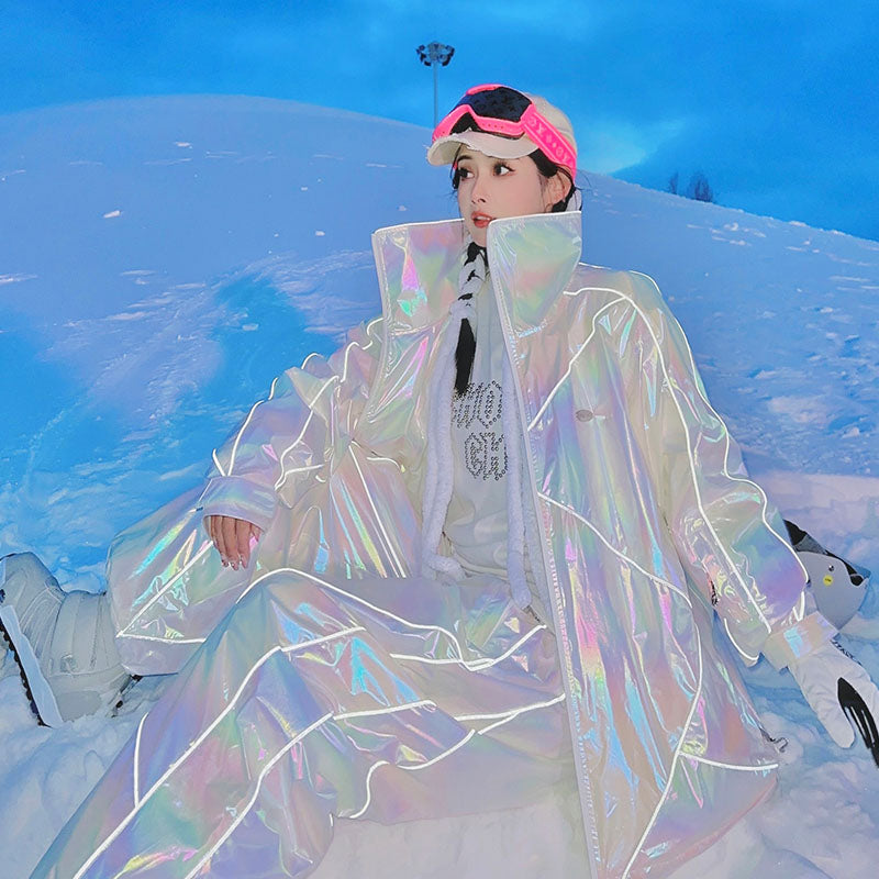 Chopchop Polar White Reflective Snowboarding Jacket & Pants | 3M, chopchop, sale, snow coat | RicosBoutique