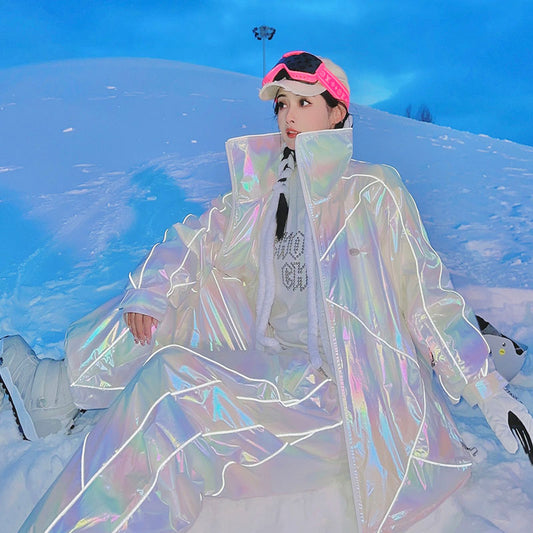 Chopchop Polar White Reflective Snowboarding Jacket & Pants | 3M, chopchop, sale, snow coat | RicosBoutique