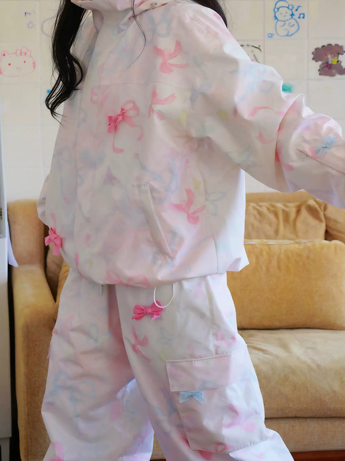 LMD SNOW Dreamy Pink Ribbon 3L Snow Suit | Snow Suits | 24/25 new, 粉色蝴蝶结 | Rico’s Snow Boutique