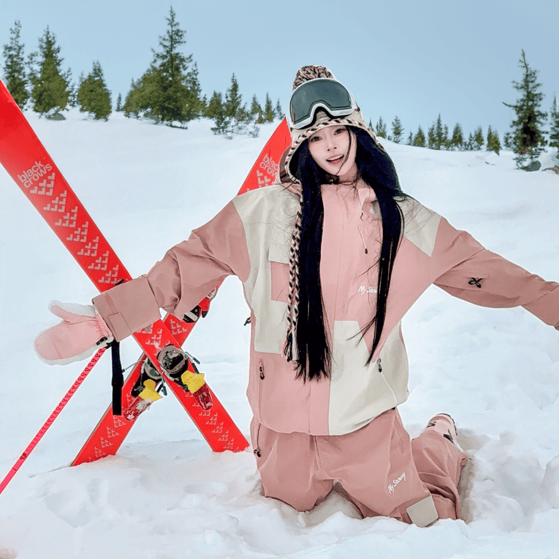 MYSNOWAY 3L Icy Pink Snow Suit Set