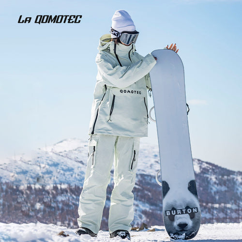 LA QOMOTEC Double Zippered 3L Snowboarding Jackets & Pants | 23new, qomotec, snow coat, white | RicosBoutique