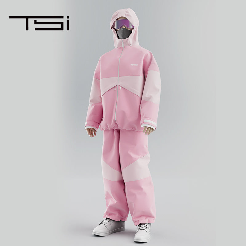 TSI 23/24 Upgraded 3L Pink Snowboarding Jacket & Pants | 23new, snow, snow coat, trending | RicosBoutique