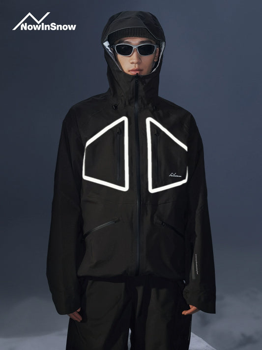 NowInSnow Super B Series Reflective Strip 3L Snow Jacket | 23new, nis, snow coat | RicosBoutique