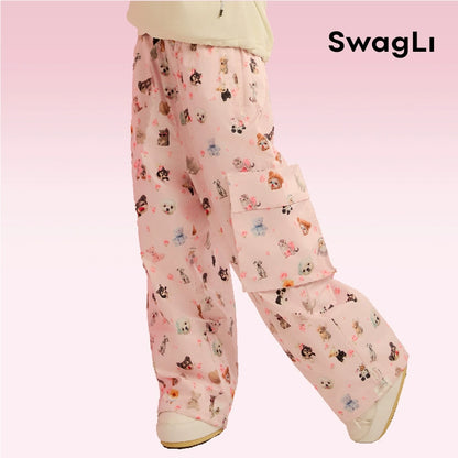 Swagli Cat vs Dog Battle Snowboarding Pants