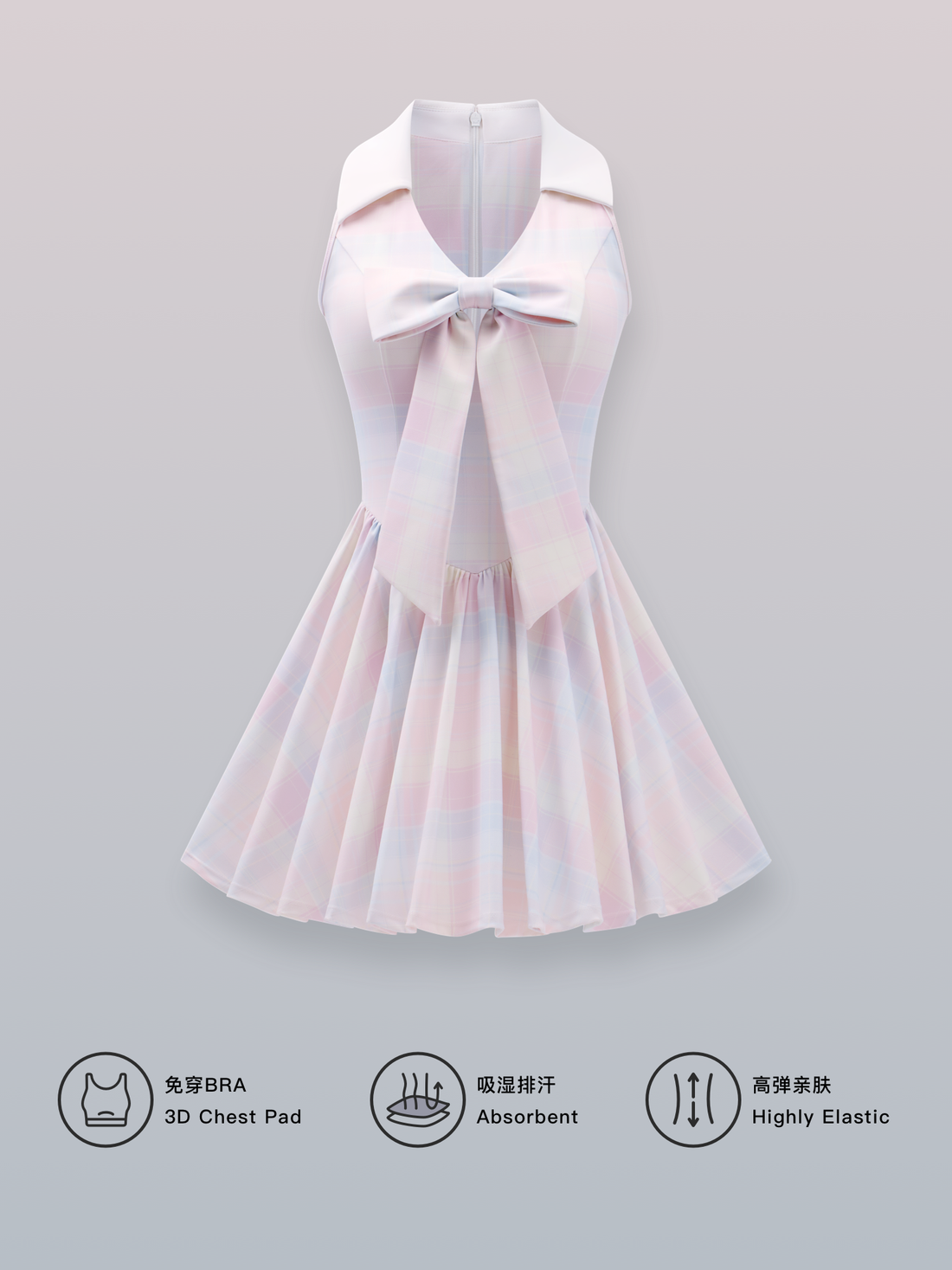 LMD Pink Ribbon Tennis Dress | Rico’s Snow Boutique