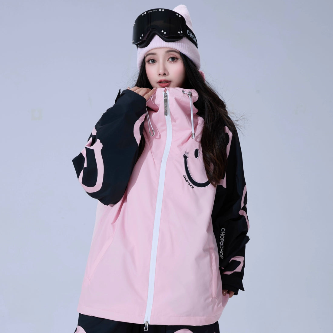 CHOPCHOP 3L ProShield Black & Pink Ski Suit