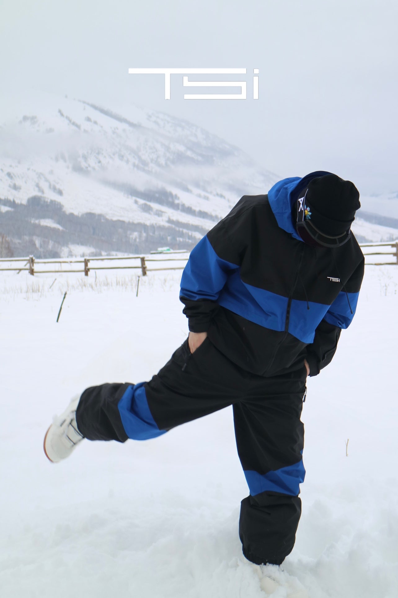 TSI 23/24 Upgraded 3L Black/Navy Snowboarding Jacket & Pants | 23new, snow coat, trending | RicosBoutique