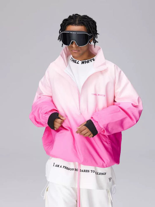 CHILLWHITE Blush Gradient Snowboarding Jacket | 23new, other, snow coat, trending | RicosBoutique