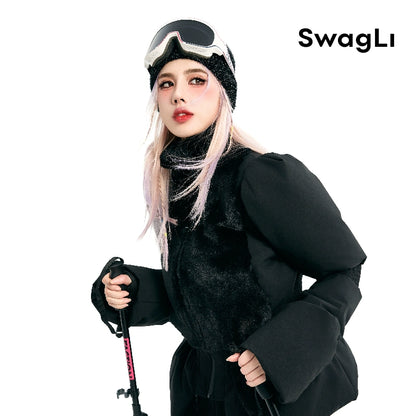 Swagli Black Elegence One-Piece Ski Suit