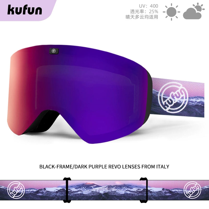 KUFUN Anti-Fog Snow Goggle