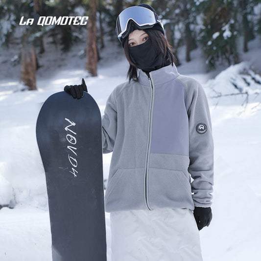 LA QOMOTEC Double -Sided Fleece Mid Layer | 23new, clothing, mid layer, qomotec, sale, snow, trending | RicosBoutique