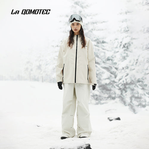 LA QOMOTEC Ivory 3L Snowboarding&Skiing Suit | 23new, classic, qomotec, snow coat, trending | RicosBoutique