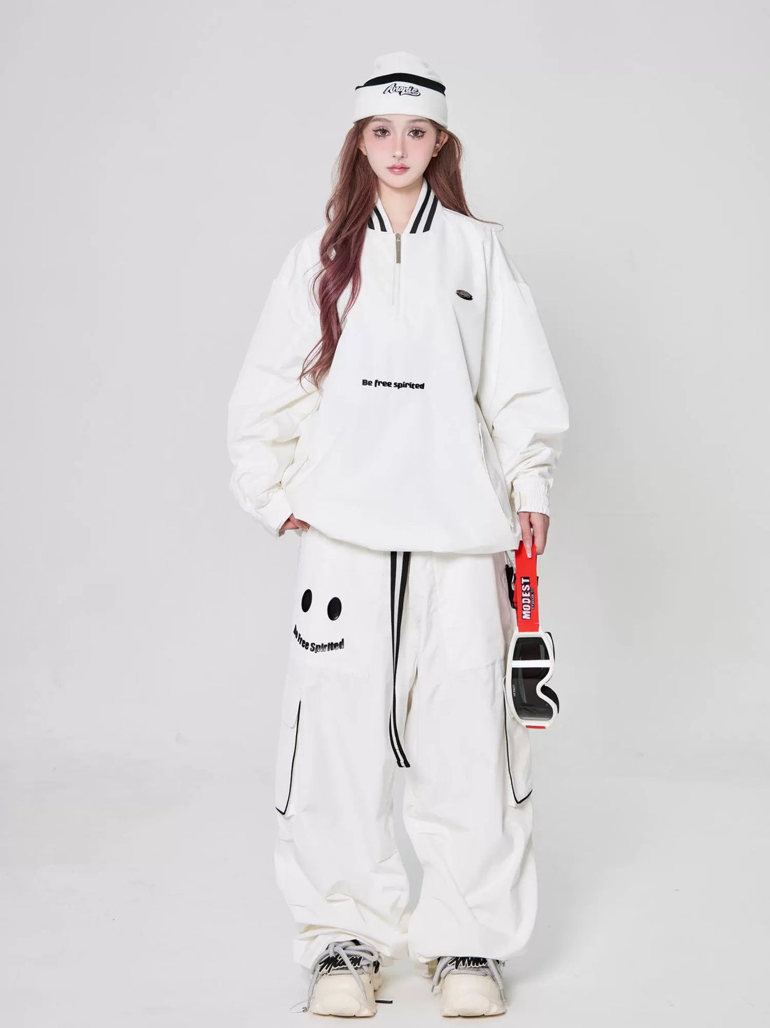 ANANIE Black & White Freestyle Waterpoof Snow Wear | Snow Jackets | 24/25 new, 纯色 | Rico’s Snow Boutique