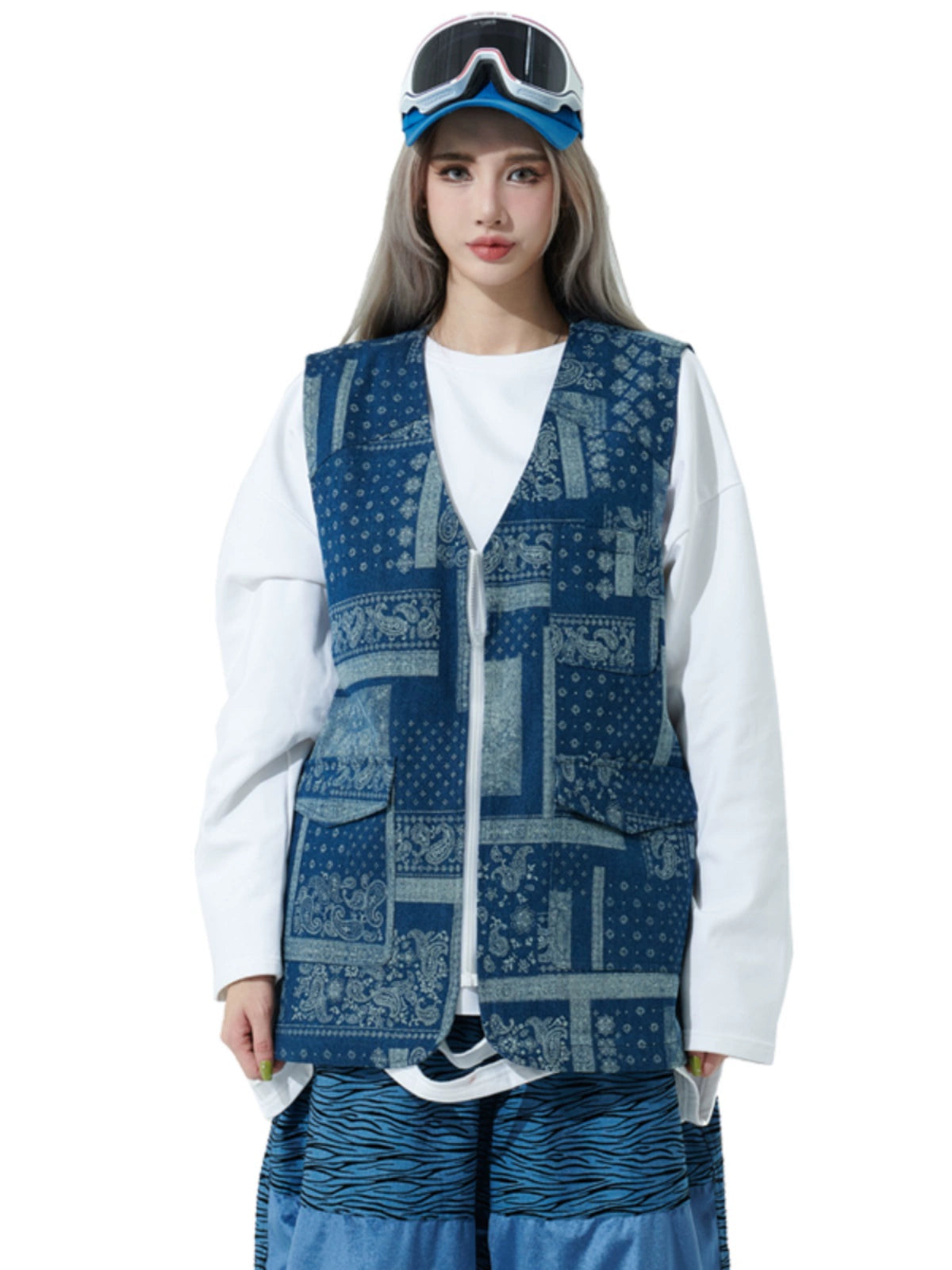 SWAGLI Denim Functional Snow Vest