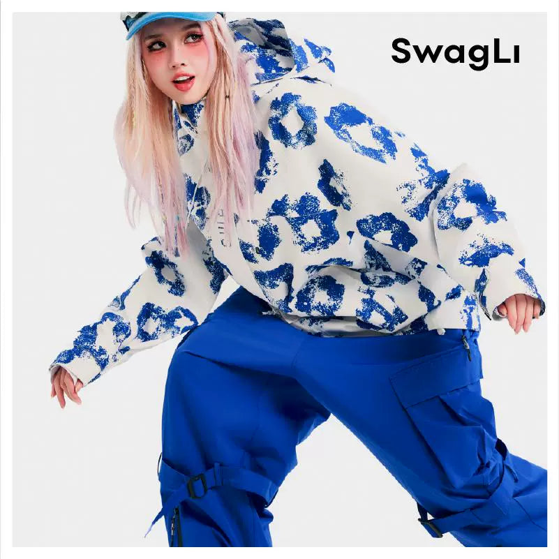 Swagli Floral Print 3L Snowboarding Pants