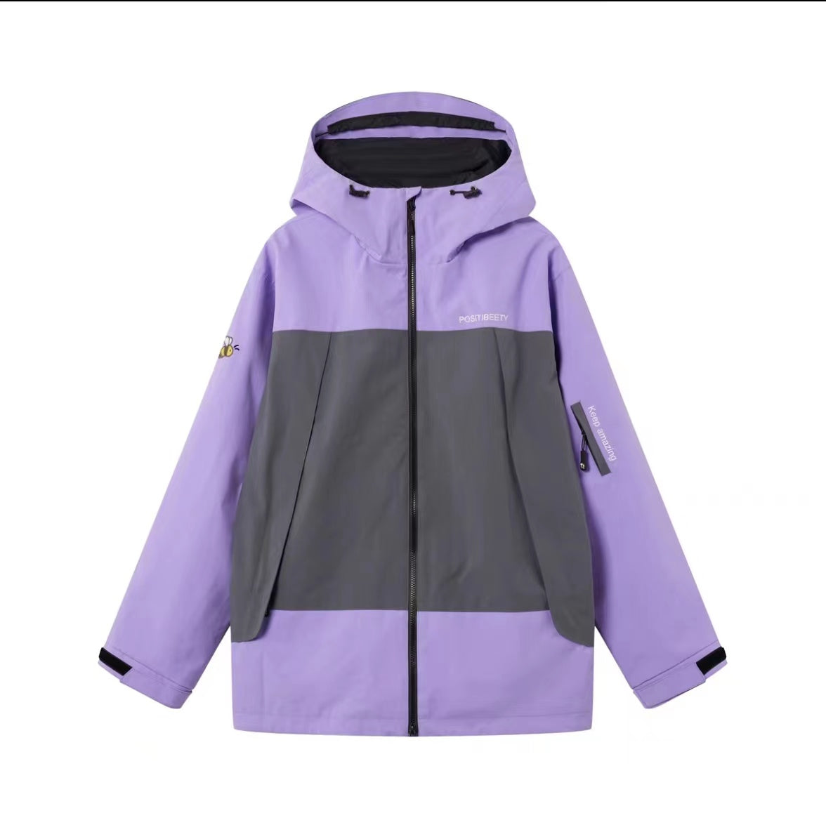 Positibeety 23/24 New Drop Purple/Black Professional Snowboarding Jackets & Pants | Snowsuit | 23new, snow coat, trending | Positibeety