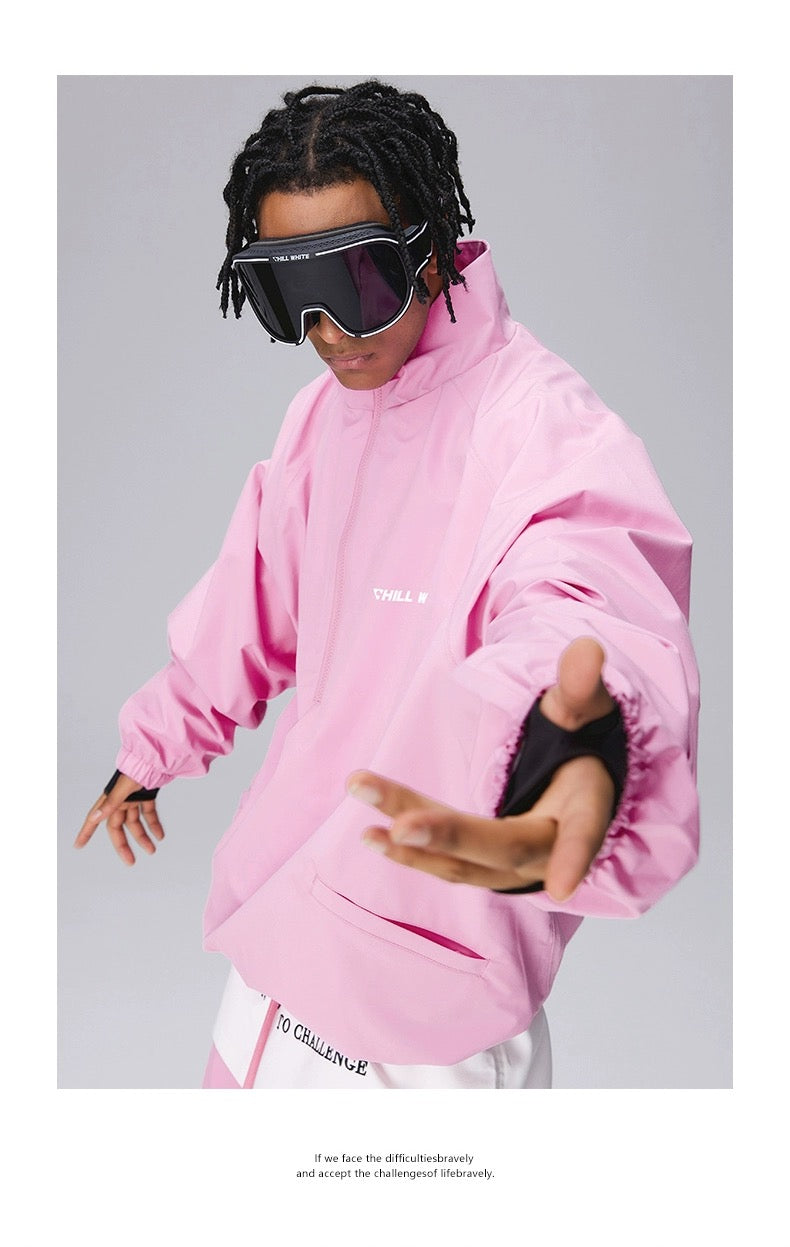 ChillWhite Unisex Pink Snow Jacket & Pants