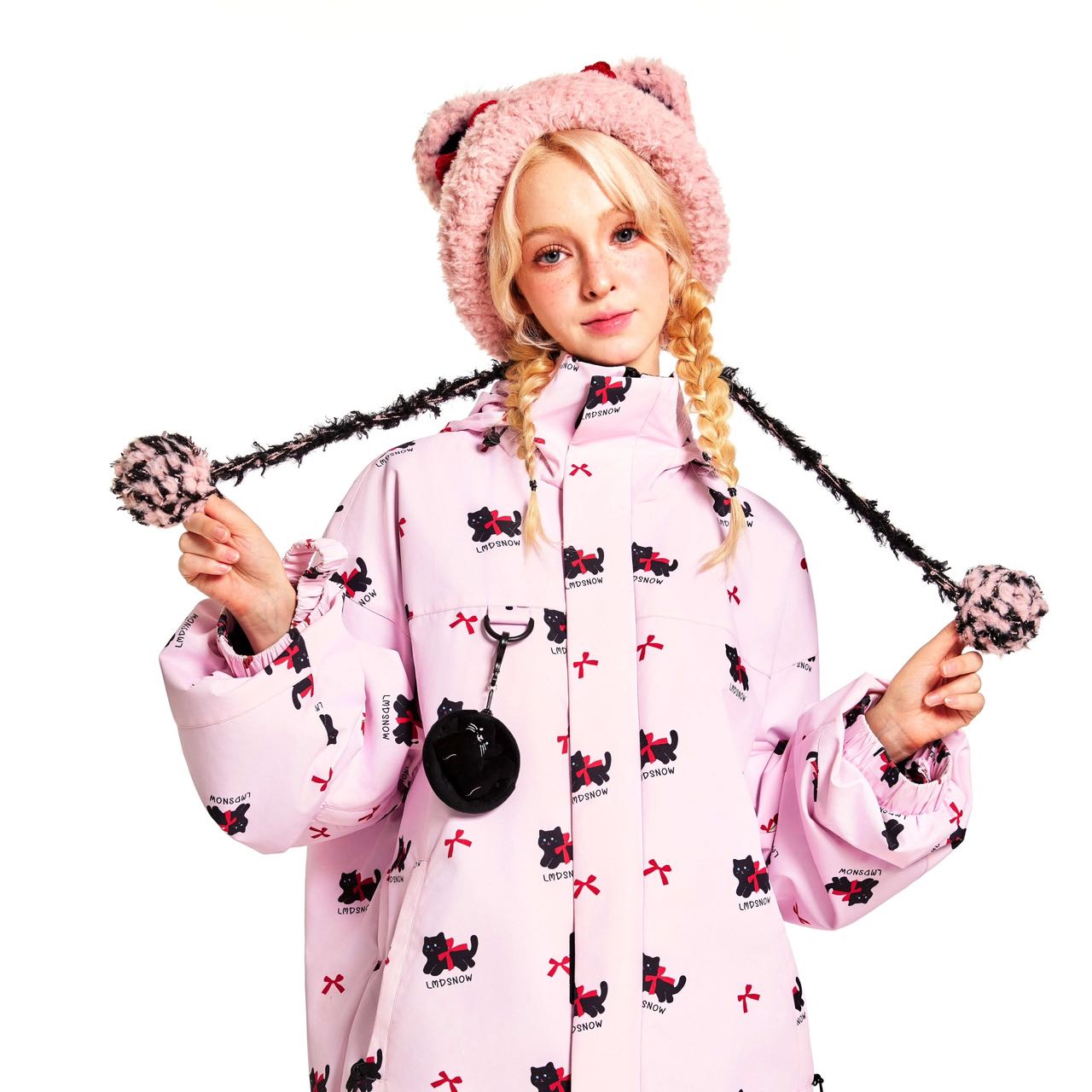 LMD SNOW Cherry Cat Snowbording Jacket & Pants | Snow Suits | 24/25 new, LMD, sale, trending, 小黑猫 | Rico’s Snow Boutique