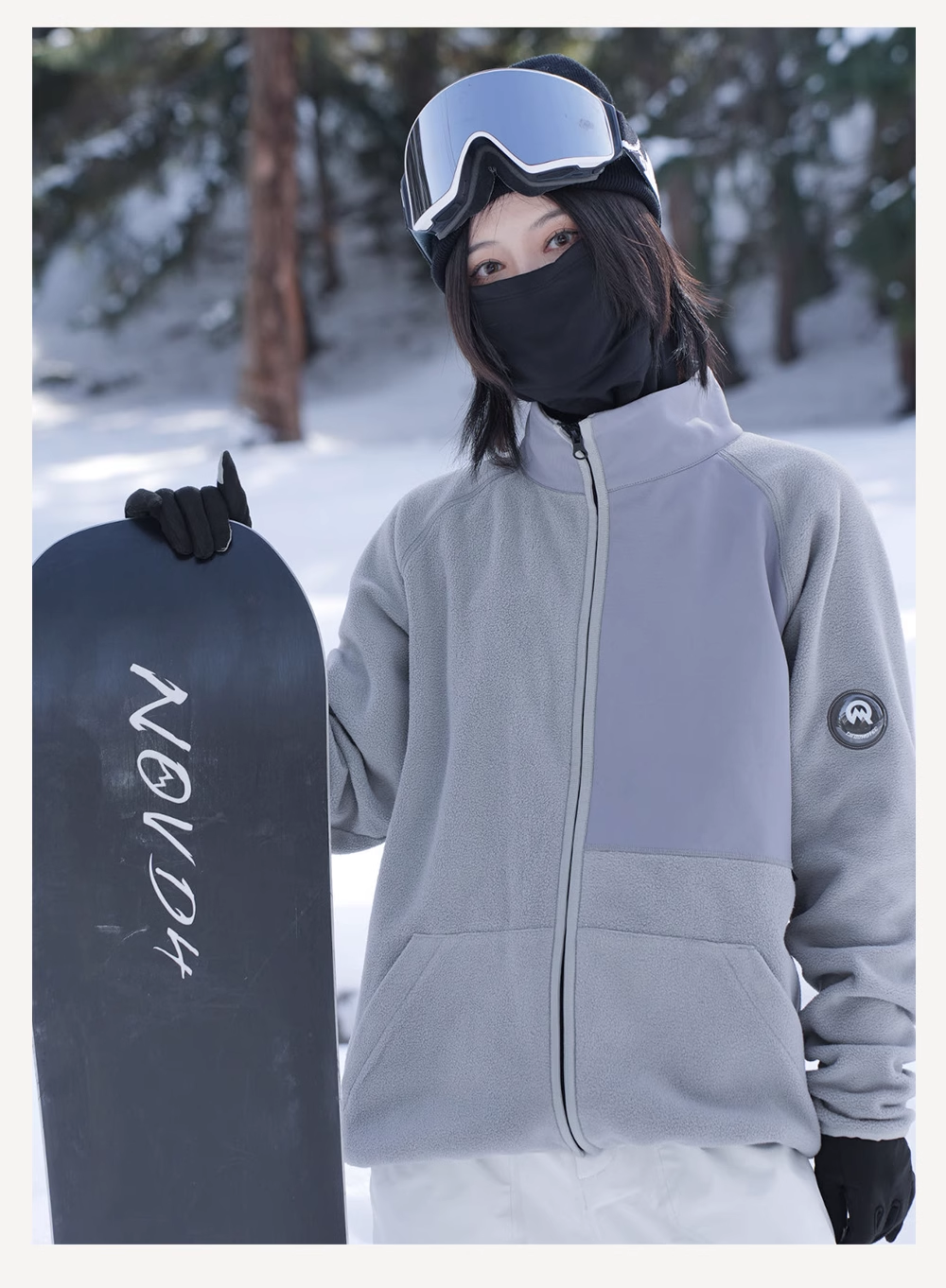 LA QOMOTEC Double -Sided Fleece Mid Layer | 23new, clothing, qomotec, snow, trending | RicosBoutique