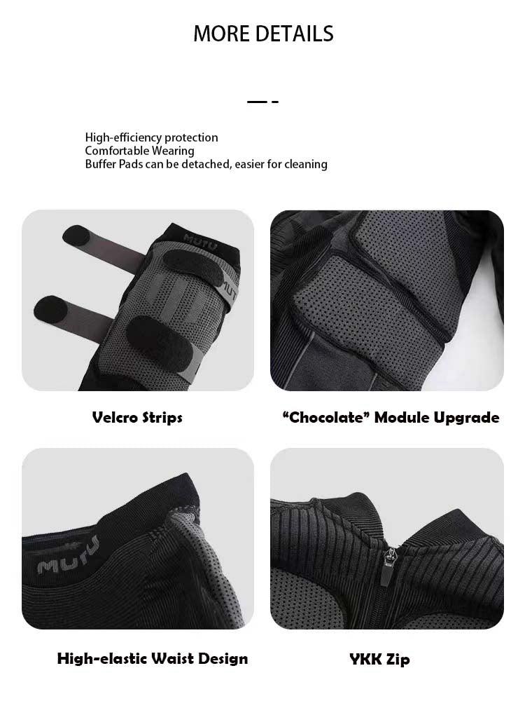 MUTU Non-Bulky Advanced Protection Gear, Knee Protection, Hip Protection | protection, sale, snow | RicosBoutique